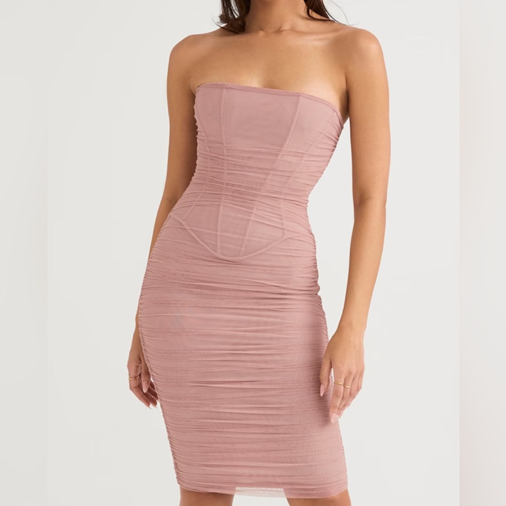 House of CB Pink Midi Dress